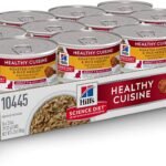 Hill's Science Diet Wet Cat Food, Adult, Healthy Cuisine, Roasted Chicken & Rice for Healthy Weight & Weight Management, 2.8 oz Cans, 24-pack