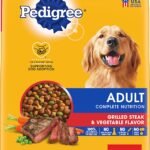 Pedigree Complete Nutrition Adult Dry Dog Food Grilled Steak & Vegetable Flavor Dog Kibble, 30 lb.