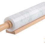 SIPARUI Marble Rolling Pin with Wooden Cradle Thick Handle Set for Baking
