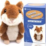 HOMILY Talking Hamster, Repeats What You Say Plush Animal Toy Electronic Hamster Mouse for Boys, Girls & Baby Gift